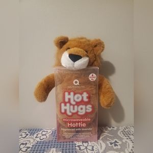 Aroma Home Hot Hugs Microwavable Plush Stuffed Lion With Mane Lavender Scented